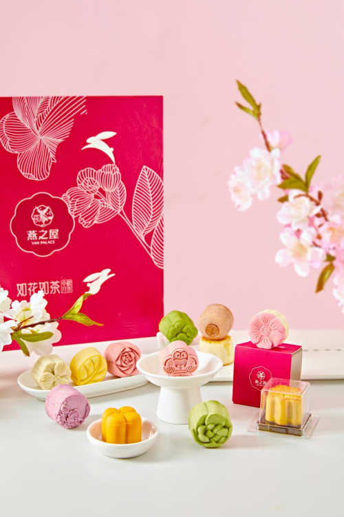 燕之屋X关茶美味联合如花如茶中秋月饼礼盒雅致上线(图2)