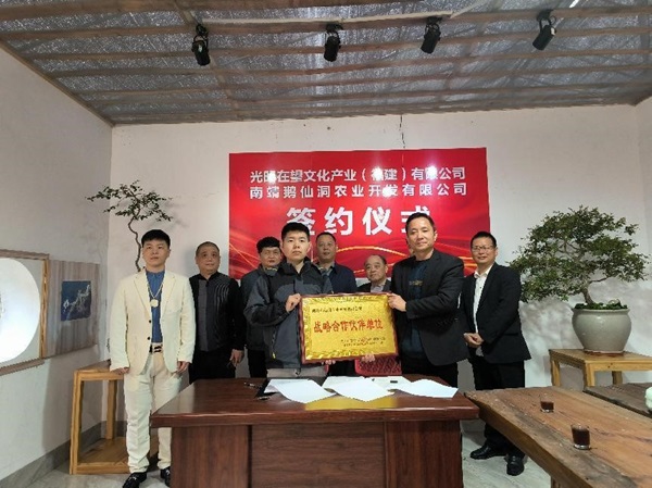光明在望与南靖鹅仙洞农业开发有限公司签订战略合作(图2)