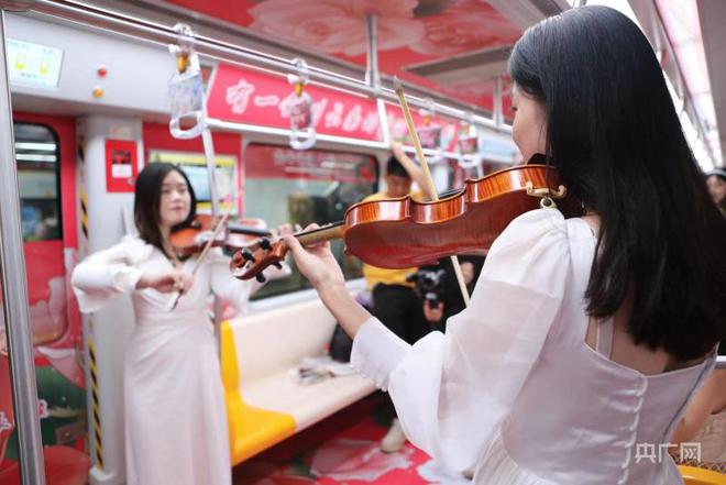 昆明地铁4号线斗南鲜花专列浪漫开行(图3)