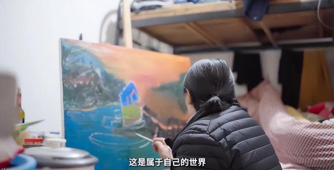 回顾：湖南清洁工阿姨的双面人生白天清洁工晚上“网红”画家(图6)